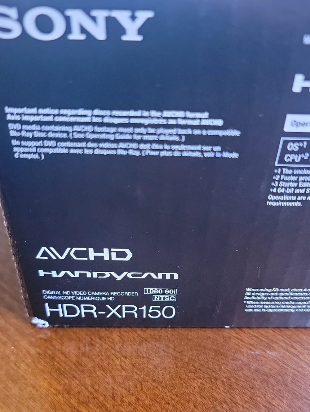 Sony HDR-XR150 Black and Silver Handycam HD Camcorder